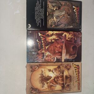 Indiana Jones RAIDERS of the LOST ARK  + Temple of Doom + Last Crusade VHS